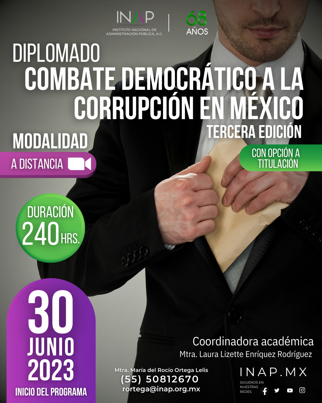 DIPLOMADO COMBATE DEMOGRATICO A LA CORRUPCION EN MEXICO